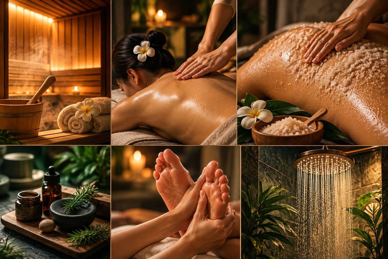 Nami Royal Spa Escape sauna, massage and body exfoliation